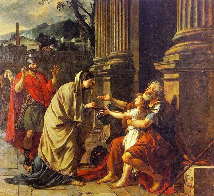 Jacques-Louis David Belisarius Begging for Alms